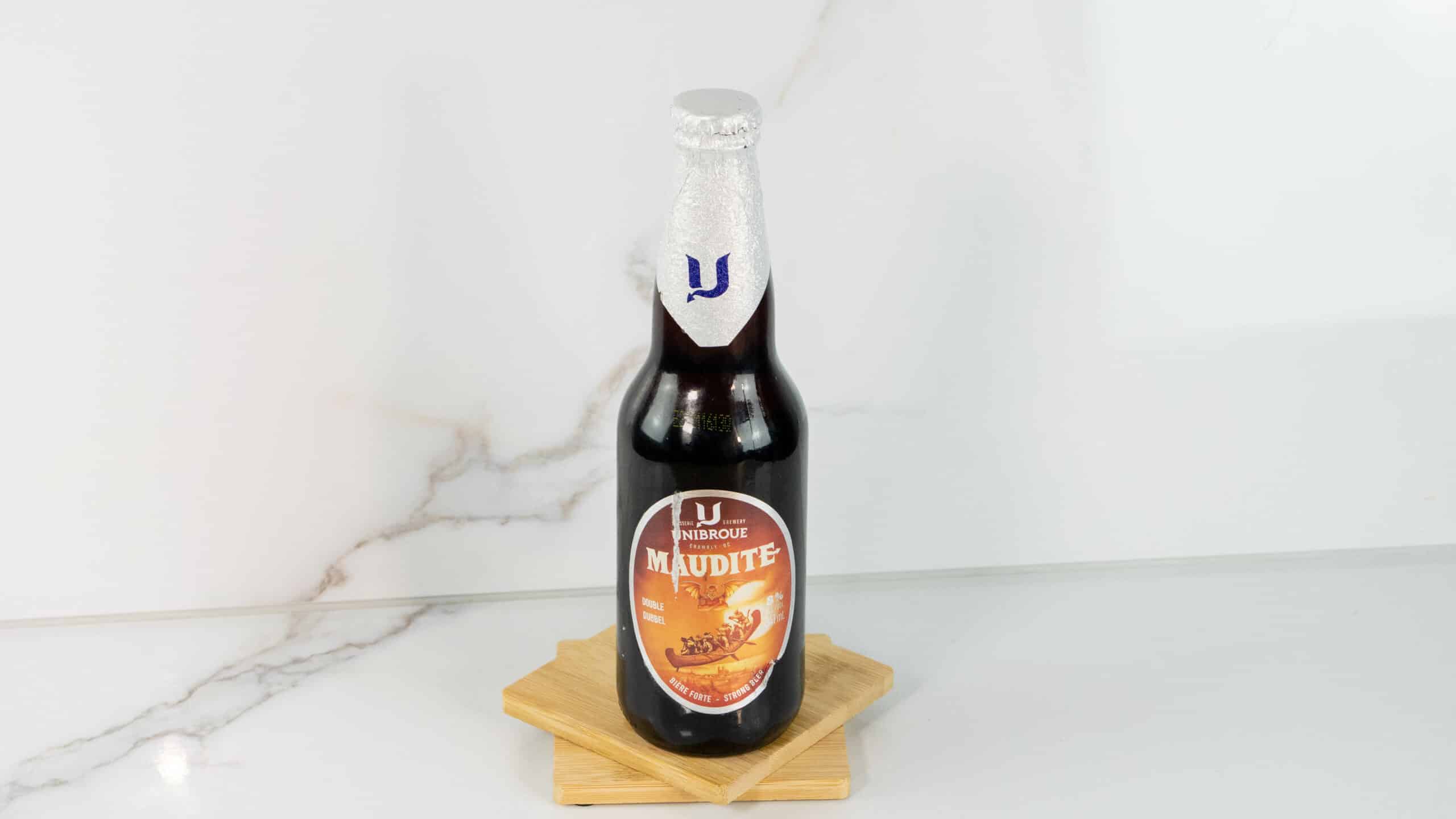 mon caribou carte boissons bière unibroue la maudite 341ml