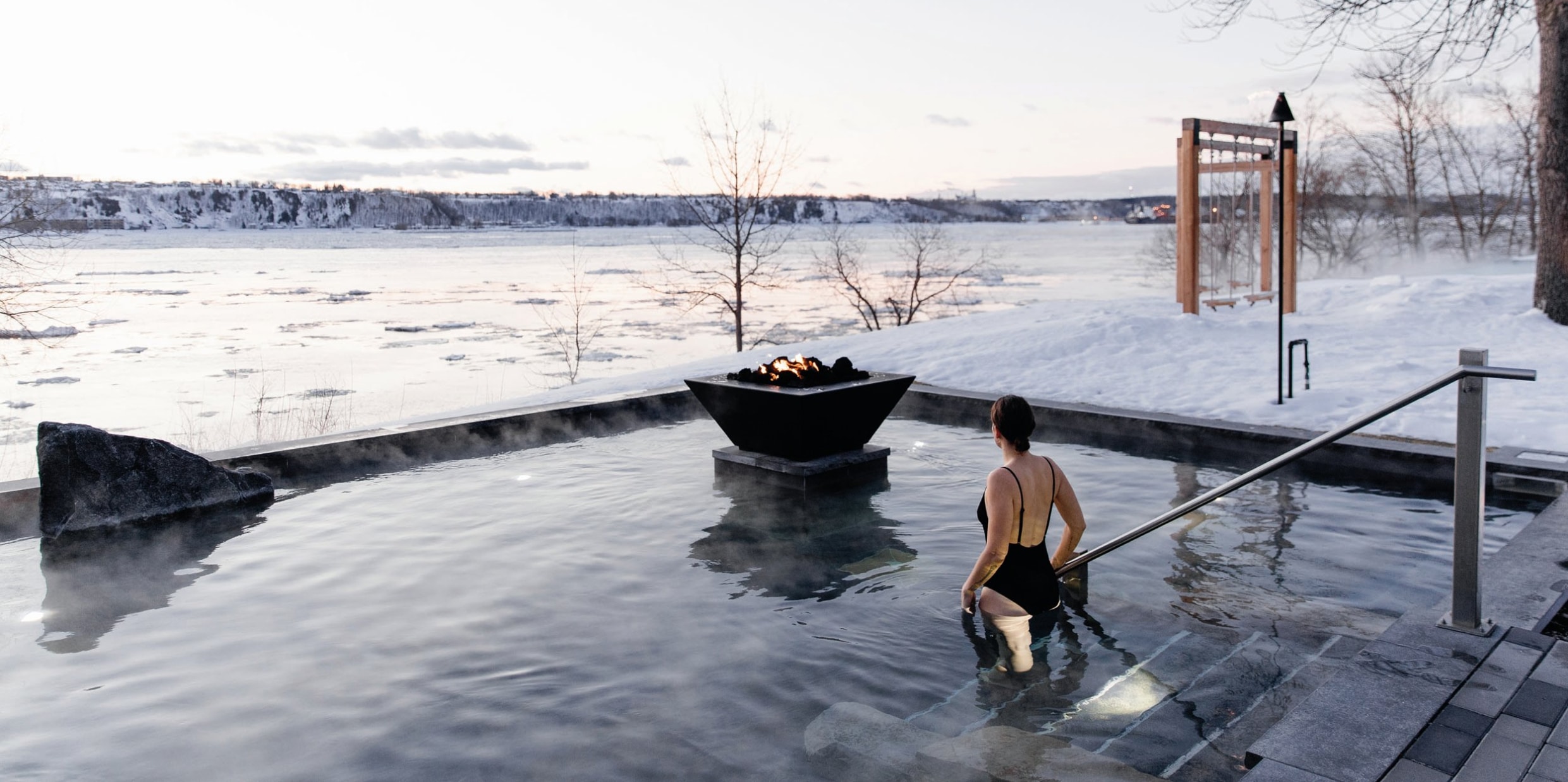 Paysage de lac Mon Caribou jeu concours